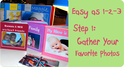 Easy as 1-2-3, Step 1: Gather your favorite photos Easy as 1-2-3, Step 1: Gather your favorite photos