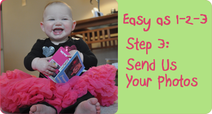 Easy as 1-2-3, Step 3: Send Us Your Photos Easy as 1-2-3, Step 3: Send Us Your Photos